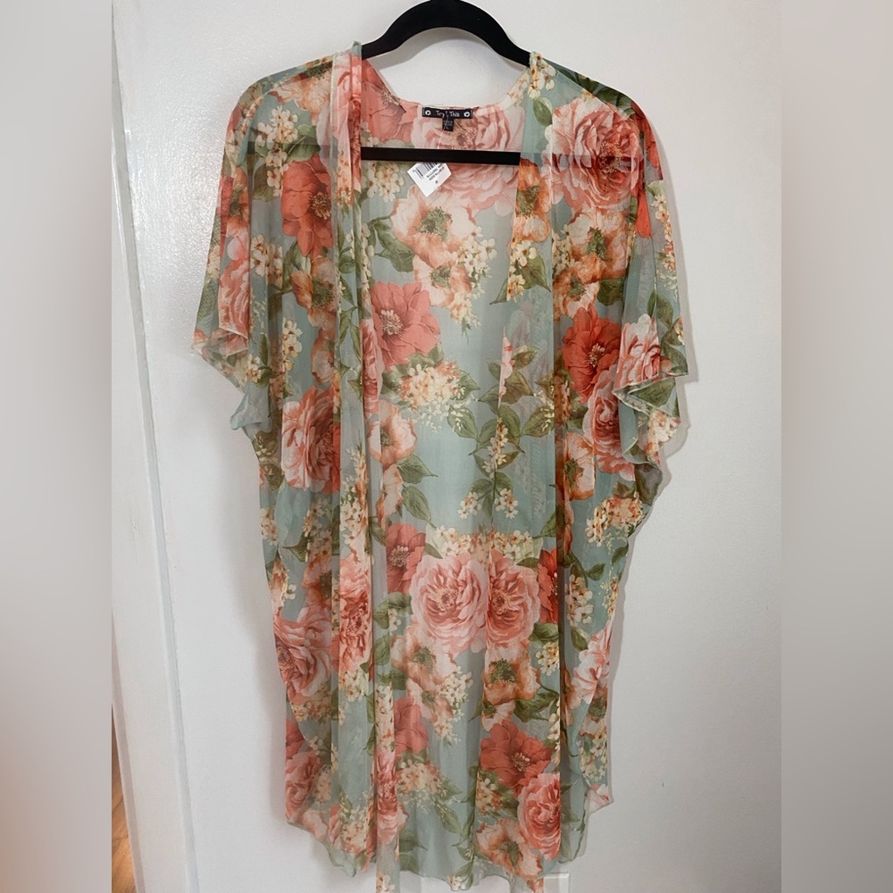 Try This brand sheer Kimono.